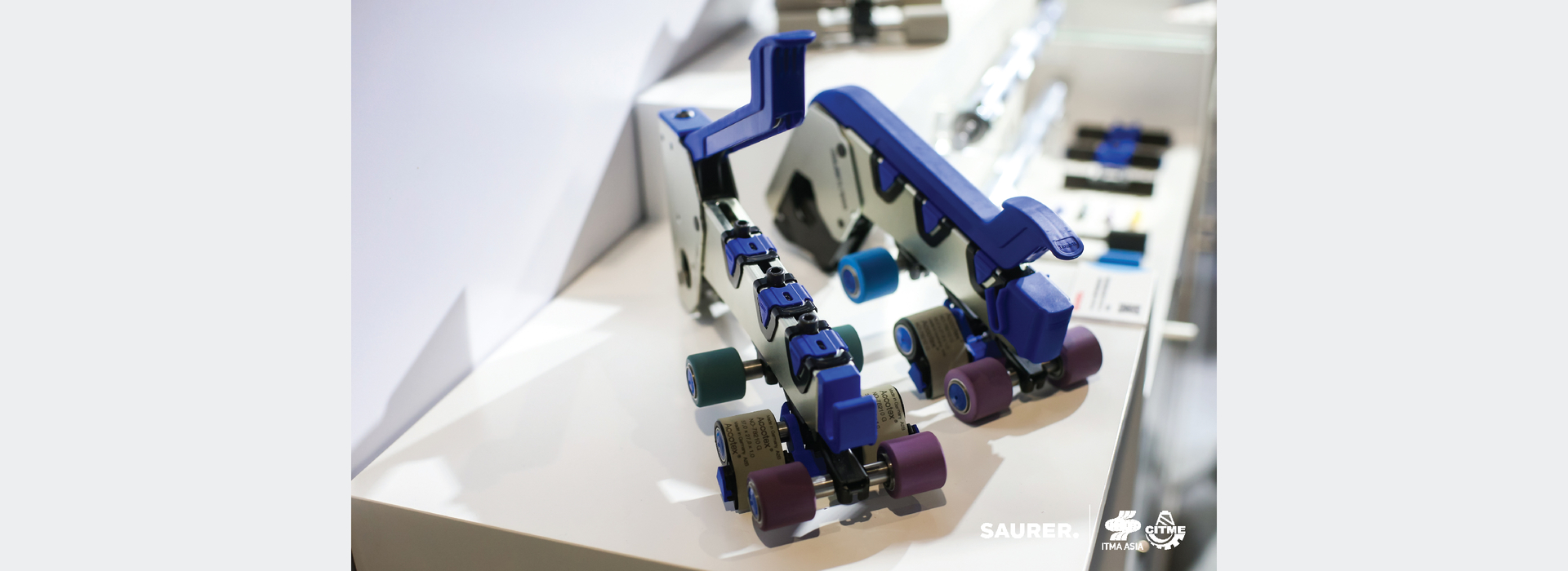 Saurer ITMA Asia Texparts weighting arm