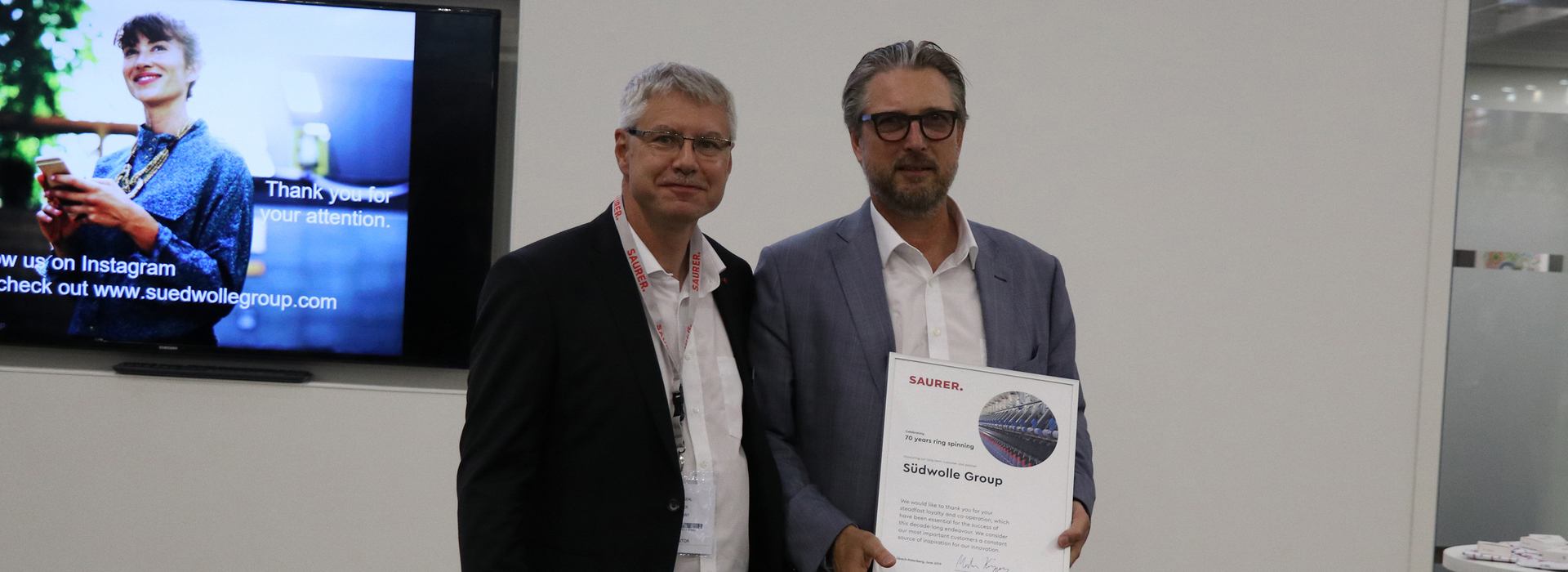 ITMA 2019 Anton Kehl Klaus Steger Suedwolle