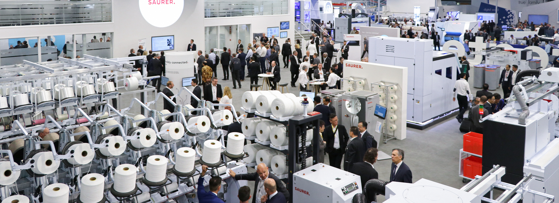 ITMA 2019 Crowded Stand Screen