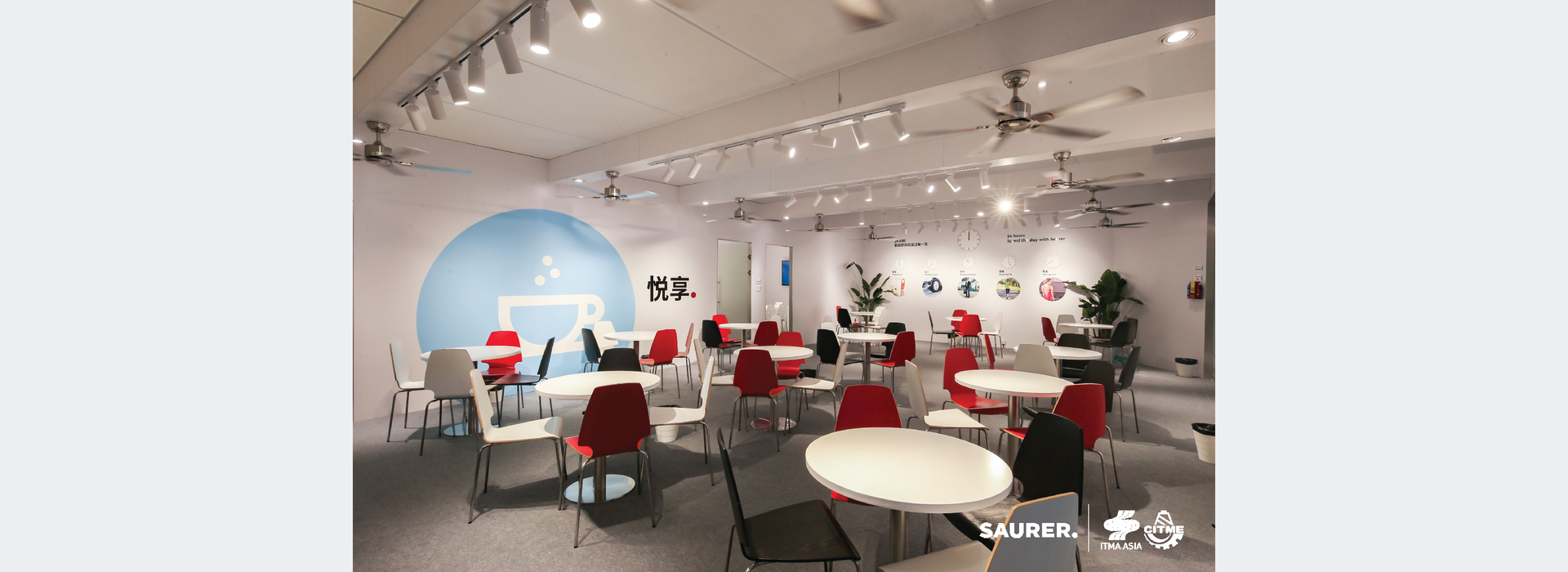 Saurer ITMA Asia meeting area