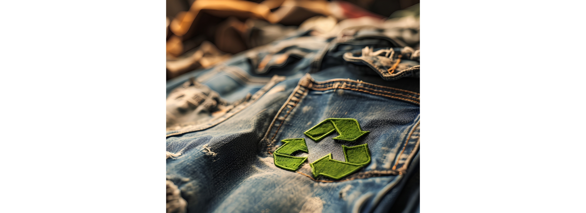 Fig 4-1 Recycled yarns in Jeans