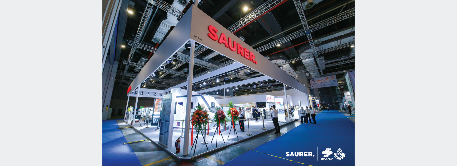 ITMA Asia booth wide view