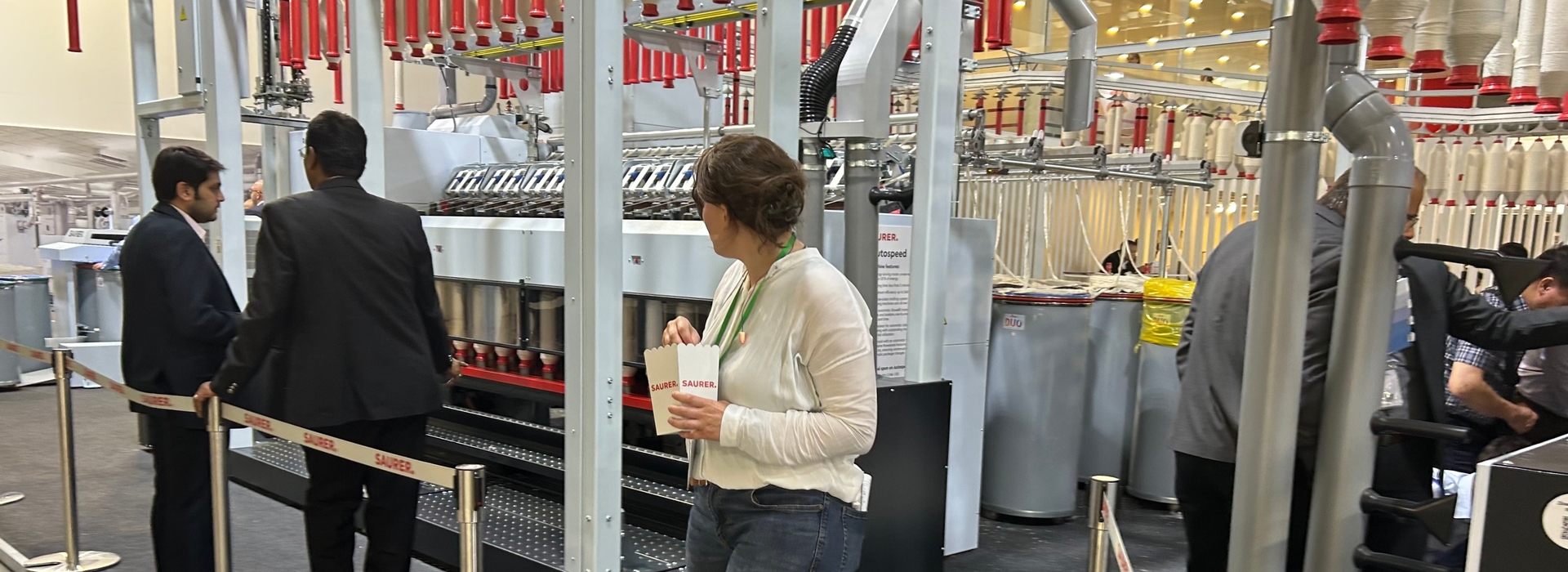 14 Autospeed roving frame and popcorn customer