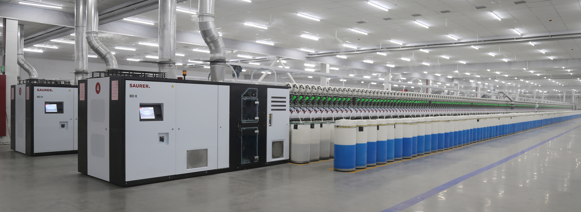 BD8 rotor spinning machine installation