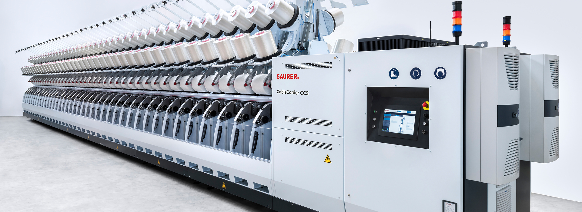 CableCorder CC5 at Tire Technology Expo 2020 - Saurer