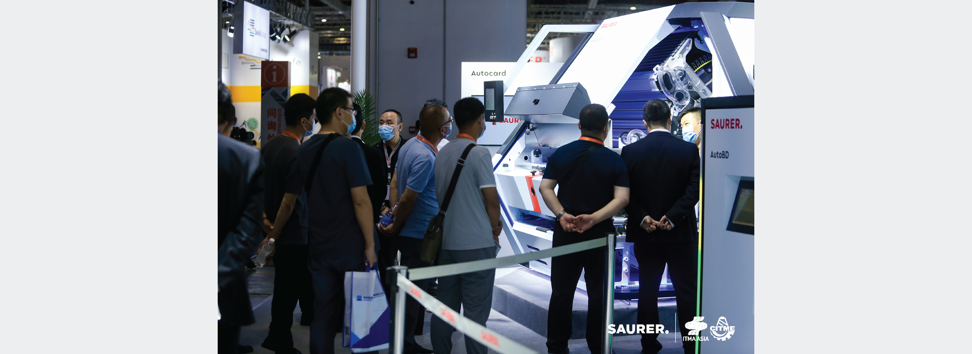 Saurer ITMA Asia visitors at Autocard