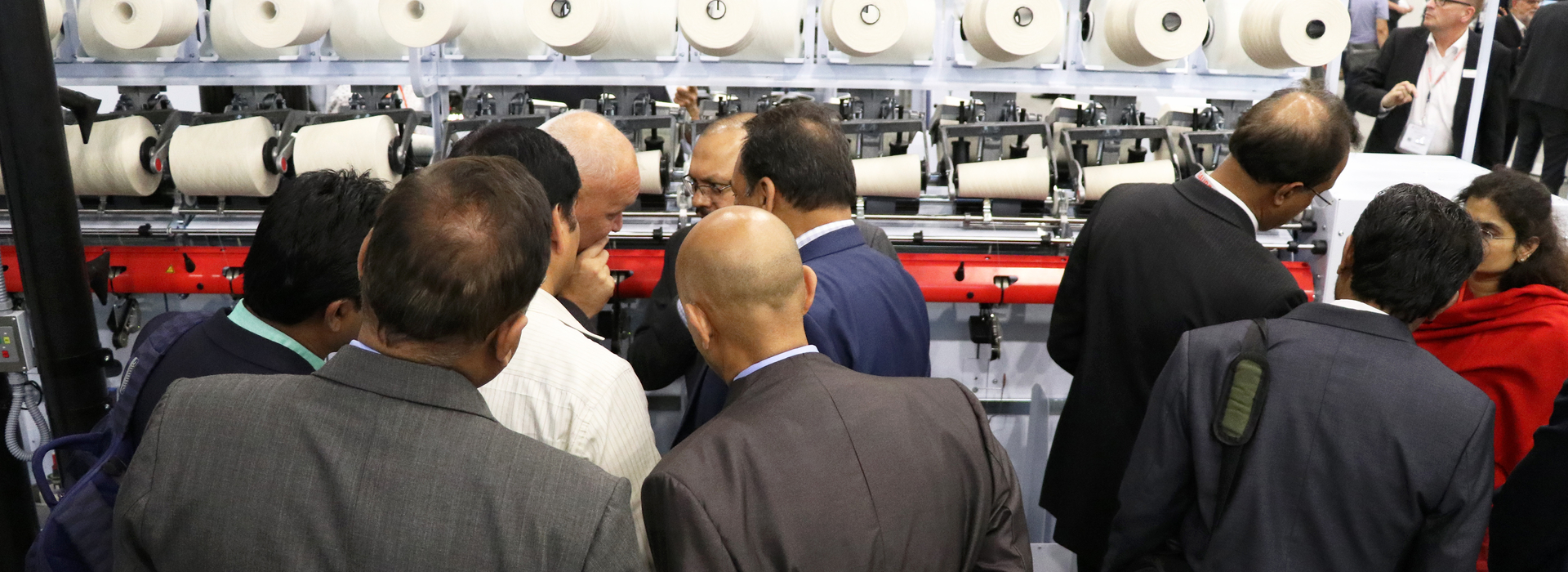 ITMA 2019 Visitors at Machine