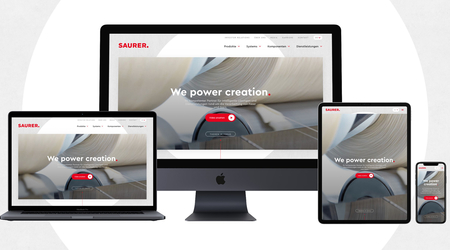 Saurer Website Launch Header