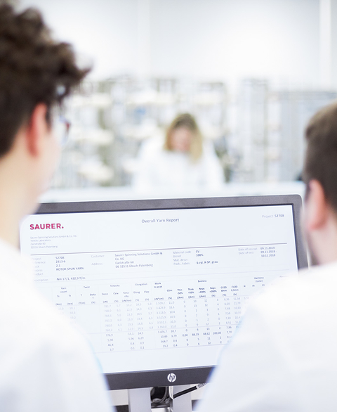 Saurer Labor Auswertung am PC